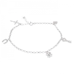 K18WG Vòng tay kim cương 0.23CT - Hàng hiệu Chính hãng 873474