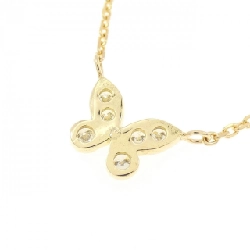 K18YG Bướm Kim Cương Dây Chuyền - Hàng hiệu Chính Hãng 863224