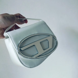Túi chữ D Denim cho nữ - Thiết kế độc đáo, chất liệu cao cấp - Bag, Len, Đeo Vai, Da  476154
