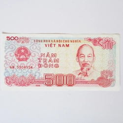 Tờ tiền 500 đồng xưa (GD 5904954)