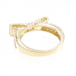 Nhẫn kim cương K18YG hình ruy băng 0.218CT 673650