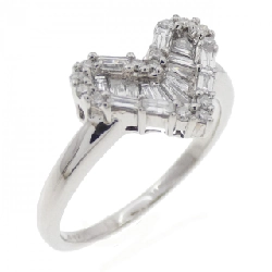 Nhẫn kim cương hình trái tim K18WG 0.40CT