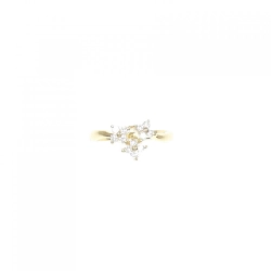 Nhẫn kim cương hoa K18YG 0.32CT 672192