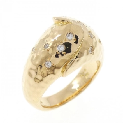 Nhẫn kim cương K18YG 0.14CT