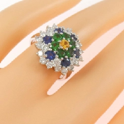 Nhẫn đá màu 750WG - Hàng hiệu Authentic 849930