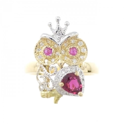 Nhẫn tourmaline rubellite K18YG/K18WG 0.45CT - Hàng hiệu chính hãng 850800