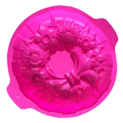 Khuôn silicon làm đế bánh, rau câu vòng hoa - Loại 30 cm - Mã số 1123 338371