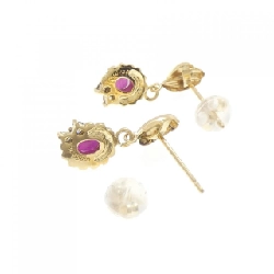 K18YG Bông tai Ruby 0.47CT - Hàng hiệu Chính hãng 872678