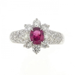 Nhẫn Ruby PT900 0.561CT - Hàng hiệu Chính hãng 858730
