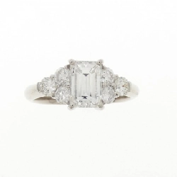 Nhẫn kim cương PT900 1.024CT G VS1 cắt hình ngọc lục bảo - Hàng hiệu Authentic 873740