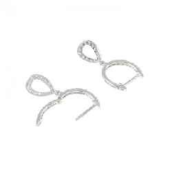 Bông tai kim cương 750WG 0.44CT - Hàng hiệu Chính hãng 871253