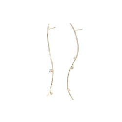 Bông tai cubic zirconia 4゜C 665423