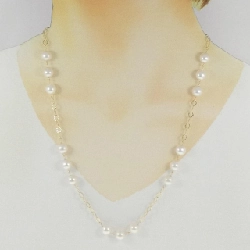 K18YG Ngọc trai Akoya Dây chuyền - Hàng hiệu Chính hãng 857562