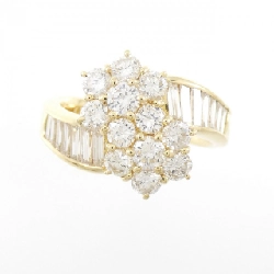 Nhẫn kim cương hoa K18YG 1.54CT 670608