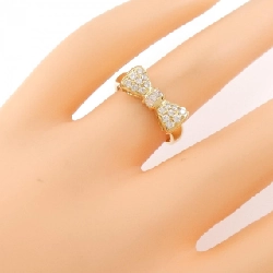 Nhẫn kim cương K18YG hình ruy băng 0.33CT 670802