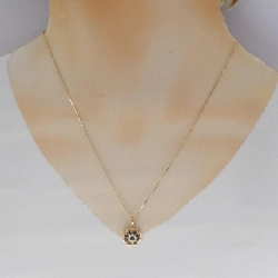 K18YG Sapphire Necklace 0.70CT - Hàng hiệu Authentic 858442