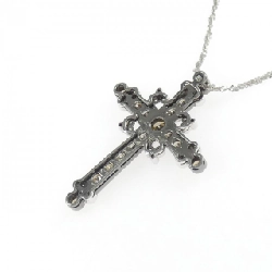 K18WG/K18BG Dây chuyền kim cương chéo 0.92CT - Hàng hiệu chính hãng 858334