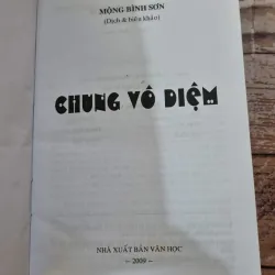 Chung vô diệm - MỘNG BÌNH SƠN -850 trang bìa cứng  1001731