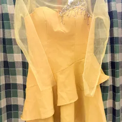 Đầm voan tay dài