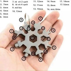 MÓC KHOÁ BÔNG TUYẾT 3D ĐA NĂNG ( tua vít 8 đầu ) 460704