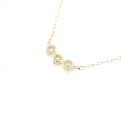 K18YG Dây chuyền kim cương ba viên 0.10CT - Hàng hiệu Chính hãng 857323