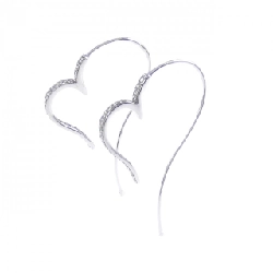 Bông tai kim cương hình trái tim K18WG 0.56CT - Hàng hiệu chính hãng 868647