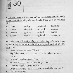 45 Đề Tiếng Anh Ôn Thi Trung Học Cơ Sở Xưa 7888