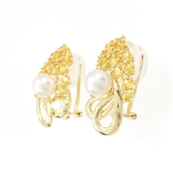 K18YG Bông tai ngọc trai Akoya 6.8mm - Hàng hiệu Chính hãng 874384