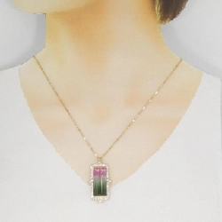 K18YG Tourmaline Necklace 20.39CT - Hàng hiệu Authentic 859512