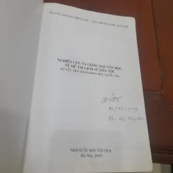 NGHIÊN CỨU VÀ GIẢNG DẠY VĂN HỌC VỀ ĐỀ TÀI LỊCH SỬ DÂN TỘC (kỷ yếu hội thảo khoa học) 1037086