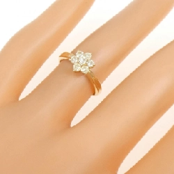 Nhẫn kim cương hoa K18YG 0.33CT - Hàng hiệu Authentic 852911