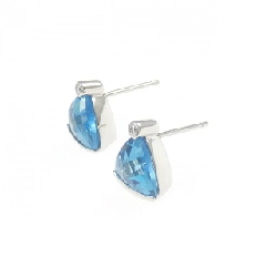 PT900 Blue Topaz Bông Tai 3.00CT - Hàng hiệu Chính hãng 869264