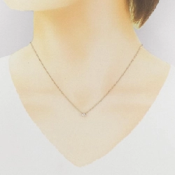 K18PG Solitaire Dây chuyền kim cương - Hàng hiệu Authentic 863324