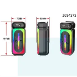 Loa karaoke Bluetooth không dây ZQS-TOR 3M, tặng tai nghe Bluetooth M10 Pro 753073