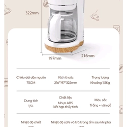 Máy pha trà/cafe WINCI CM9413 , máy xay sinh tố Matika 387184