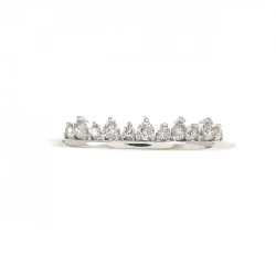 Nhẫn kim cương K18WG 0.10CT 669811