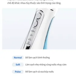 Máy tăm nước 4 chế độ dùng được răng niềng Lock&Lock Cordless Oral Irrigator 200ml 1002109
