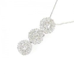 K18WG Hoa Đá Kim Cương Dây Chuyền 1.00CT - Hàng hiệu Chính hãng 858149