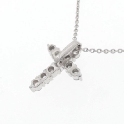 PT/K18WG Dây chuyền kim cương chéo 0.30CT - Hàng hiệu Authentic 860453