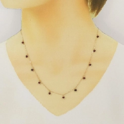 K18PG Garnet Necklace - Hàng hiệu Authentic 867153