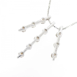 K18WG 2WAY Dây chuyền kim cương 0.67CT - Hàng hiệu Chính hãng 861631