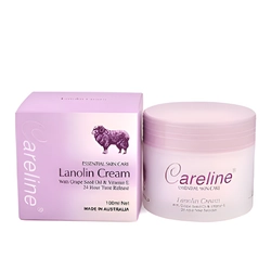 Kem dưỡng ẩm cừu tím Careline Lanolin Cream 100ml của Úc