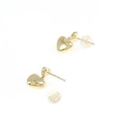 K18YG Bông tai hình trái tim - Hàng hiệu Chính hãng 874045