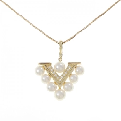 K18YG Ngọc trai Akoya Dây chuyền - Hàng hiệu Chính hãng