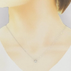 K18WG Solitaire Dây chuyền kim cương 0.12CT - Hàng hiệu Chính hãng 863643