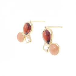 K18YG Đá màu Bông tai - Hàng hiệu Chính hãng 871071