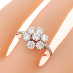 Nhẫn kim cương hoa K18WG 1.31CT 667472
