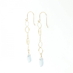 K10YG Aquamarine Bông tai - Hàng hiệu Chính hãng 875835