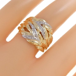 Nhẫn kim cương K18YG/PT900 0.021CT 667379