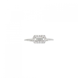 【Sản phẩm mới】Nhẫn kim cương K18WG 0.17CT 673516